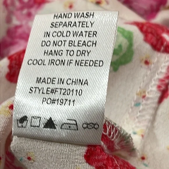 FATE The Alessandro Floral Blouse Long Sleeve Size Large NEW - Picture 12 of 16